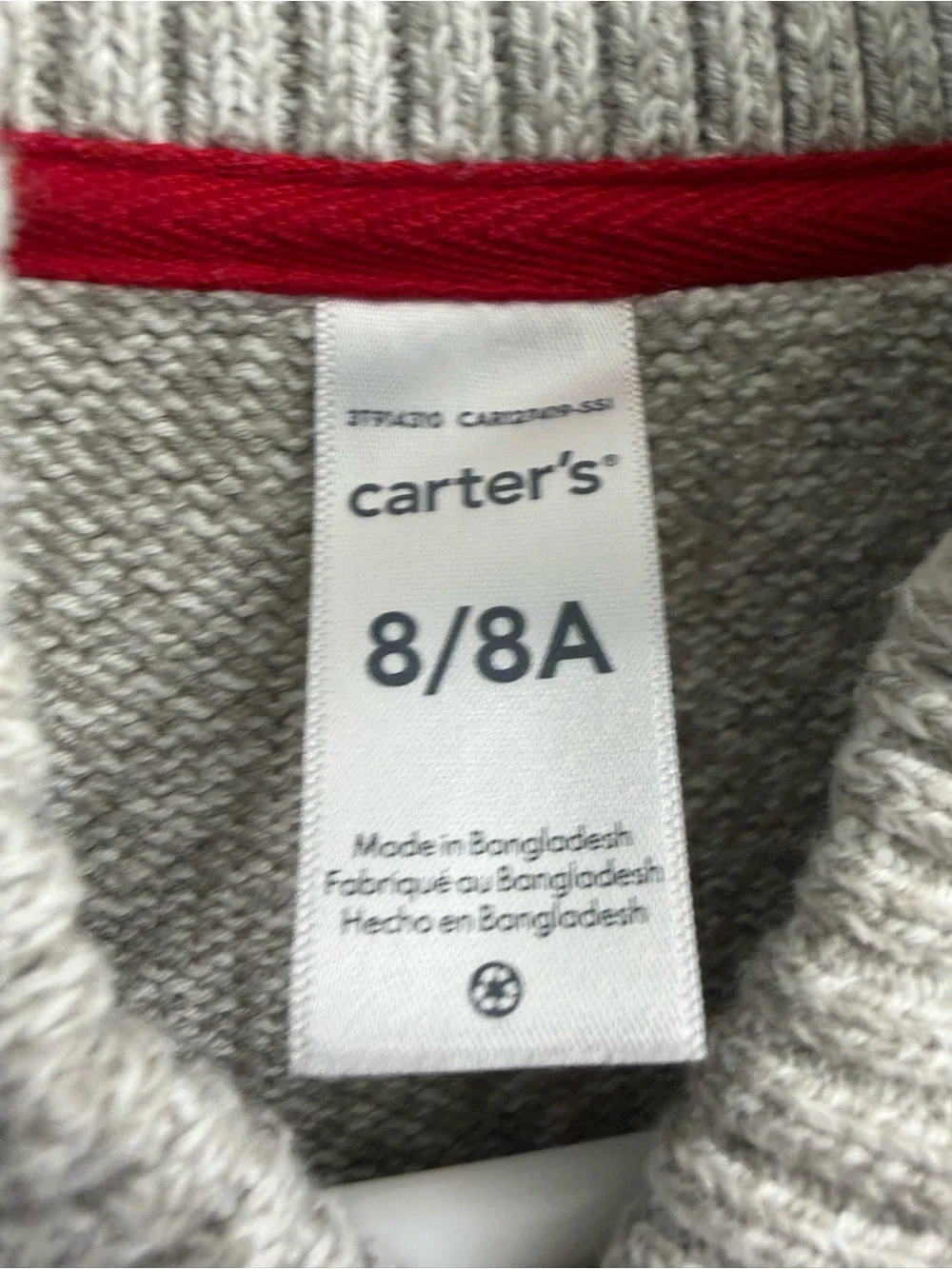 Boys Carter's Light Gray Sweater